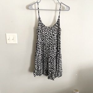 Floral mini sundress with cut out back!
